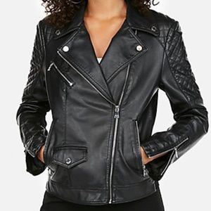 EXPRESS (Minus the) Leather Quilted Moto Jacket